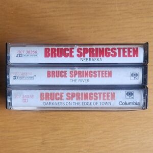 Bruce Springsteen "Darkness", "The River", "Nebraska" 70s & 80s Tapes (Lot of 3)
